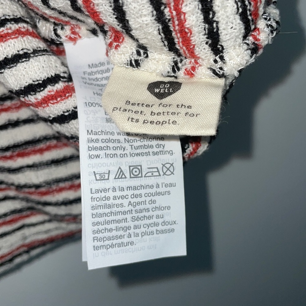 Madewell Superlight Jacquard Puff-Sleeve Tee in Stripe - Picture 7 of 8